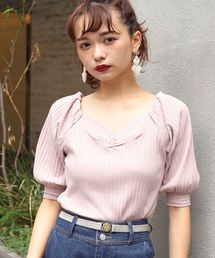 one after another NICE CLAUP | レディなテレコトップス(Tシャツ/カットソー)