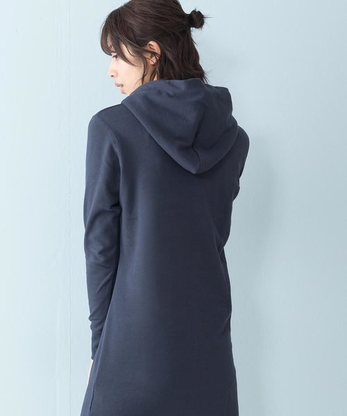 高価値 セール トップス Champion チャンピオン ロングフードトレーナー パーカー Champion チャンピオン のファッション パーカー 別注 裏毛スウェットワンピース 別注 パーカー