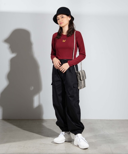 WEGO(ウィゴー)の「WEGO/カーゴポケットパンツ(カーゴパンツ・レディース・ブラック/その他1/パープル/その他2/ブラック系その他/ブラック系その他2・FREE)」の11枚目の写真