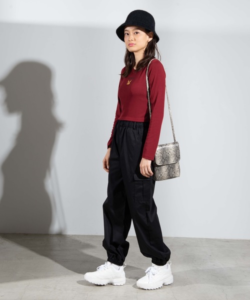 WEGO(ウィゴー)の「WEGO/カーゴポケットパンツ(カーゴパンツ・レディース・ブラック/その他1/パープル/その他2/ブラック系その他/ブラック系その他2・FREE)」の12枚目の写真