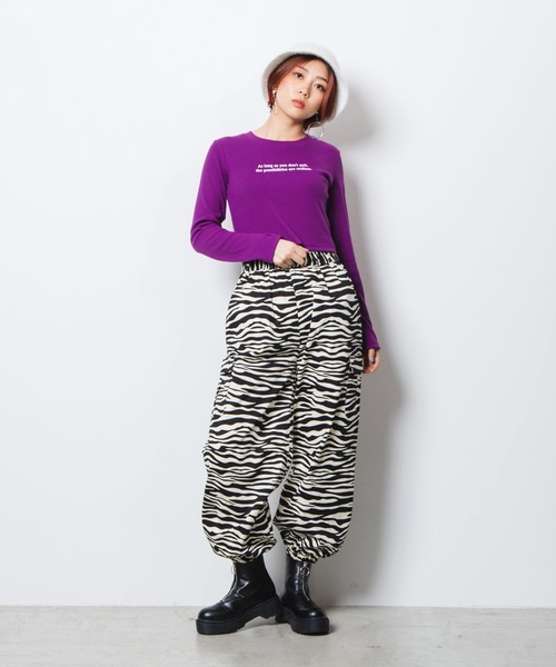 WEGO(ウィゴー)の「WEGO/カーゴポケットパンツ(カーゴパンツ・レディース・ブラック/その他1/パープル/その他2/ブラック系その他/ブラック系その他2・FREE)」の22枚目の写真