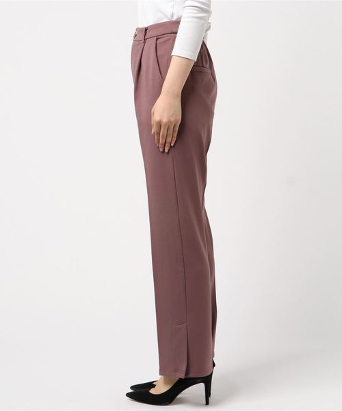 archives（アルシーヴ）の「タックテーパードパンツ（その他パンツ・レディース・ベージュ/パープル/ブラウン・MEDIUM）」の4枚目の写真