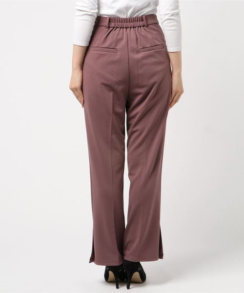 archives（アルシーヴ）の「タックテーパードパンツ（その他パンツ・レディース・ベージュ/パープル/ブラウン・MEDIUM）」の5枚目の写真