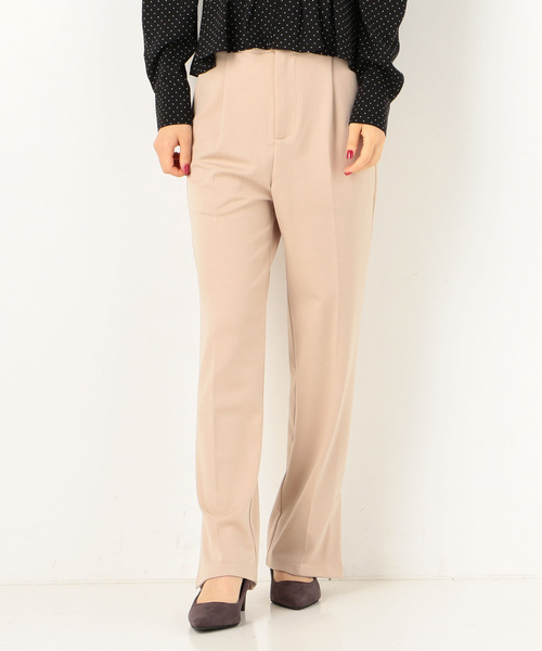 archives（アルシーヴ）の「タックテーパードパンツ（その他パンツ・レディース・ベージュ/パープル/ブラウン・MEDIUM）」の3枚目の写真
