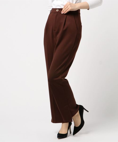 archives（アルシーヴ）の「タックテーパードパンツ（その他パンツ・レディース・ベージュ/パープル/ブラウン・MEDIUM）」の10枚目の写真