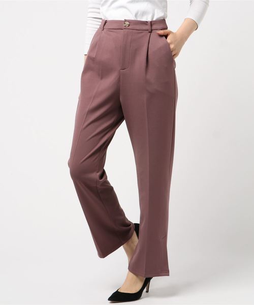 archives（アルシーヴ）の「タックテーパードパンツ（その他パンツ・レディース・ベージュ/パープル/ブラウン・MEDIUM）」の12枚目の写真