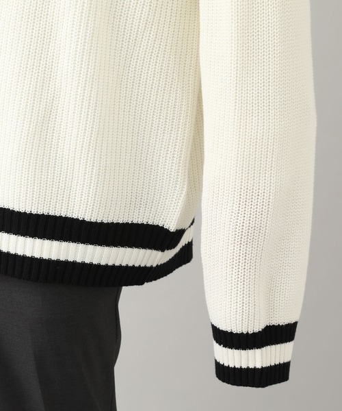 JUNRED（ジュンレッド）の「【WEB別注】ビッグチルデンニット（ニット/セーター・メンズ・ホワイト/ブラック・M/L）」の11枚目の写真