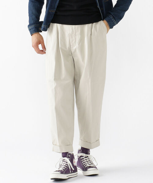 BEAMS PLUS(ビームスプラス)の「BEAMS PLUS / 2プリーツ チノパンツ(チノパンツ・メンズ・カーキ/ネイビー・MEDIUM/SMALL/X-LARGE/LARGE/X-SMALL)」の10枚目の写真