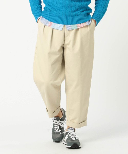 Beams Plus 2プリーツ チノパンツ チノパンツ Beams Plus ビームスプラス のファッション通販 Zozotown
