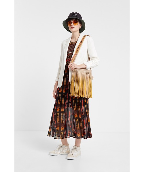 Desigual(デシグアル)の「花柄ブレザー(テーラードジャケット・レディース・レッド/ホワイト・4L/S/2L/L/M/3L)」の13枚目の写真
