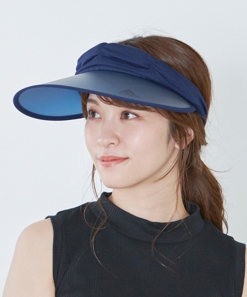 adidas(アディダス)の「【adidas】ADW 2WAY JOCKEY VISOR / 【アディダス】ジョッキーバイザー オーバーライド(サンバイザー・レディース・ブラック/ネイビー・FREE)」の17枚目の写真