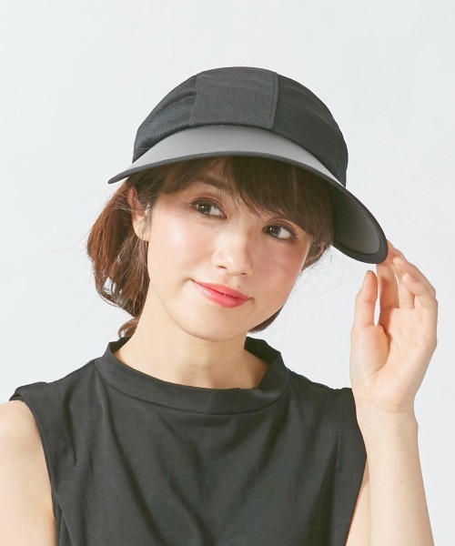 adidas(アディダス)の「【adidas】ADW 2WAY JOCKEY VISOR / 【アディダス】ジョッキーバイザー オーバーライド(サンバイザー・レディース・ブラック/ネイビー・FREE)」の19枚目の写真