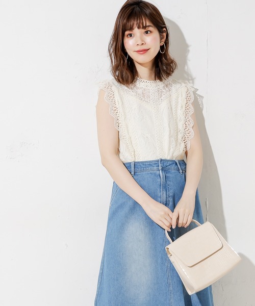 natural couture（ナチュラルクチュール）の「レース切替