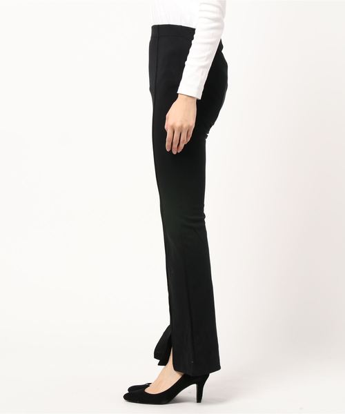 KOBE LETTUCE(コウベレタス)の「フロントスリットフレアパンツ(その他パンツ・レディース・ライトベージュ/ブラック・FREE)」の8枚目の写真