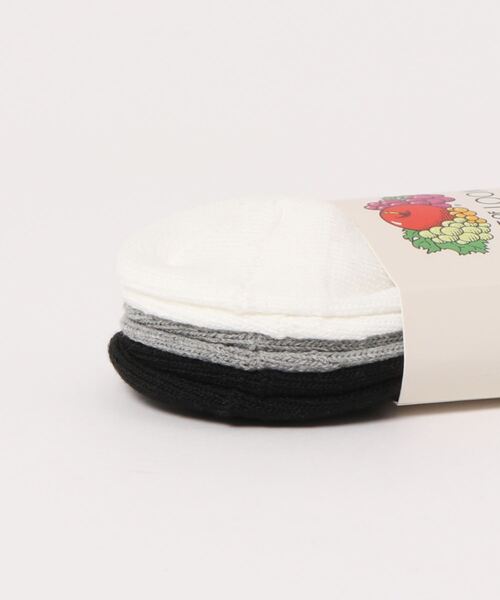 FRUIT OF THE LOOM（フルーツオブザルーム）の「アンクル丈底パイル刺繍3p / アンクル丈ソックス / リーズナブル / モノトーン / シンプル（ソックス/靴下・レディース・マルチ・FREE）」の2枚目の写真