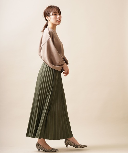 rps（アールピーエス）の「ツイルピーチプリーツスカート（スカート・レディース・ブラウン/チャコールグレー/ラベンダー/カーキ・M）」の16枚目の写真