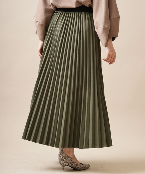 rps（アールピーエス）の「ツイルピーチプリーツスカート（スカート・レディース・ブラウン/チャコールグレー/ラベンダー/カーキ・M）」の22枚目の写真