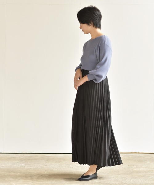 rps（アールピーエス）の「ツイルピーチプリーツスカート（スカート・レディース・ブラウン/チャコールグレー/ラベンダー/カーキ・M）」の5枚目の写真