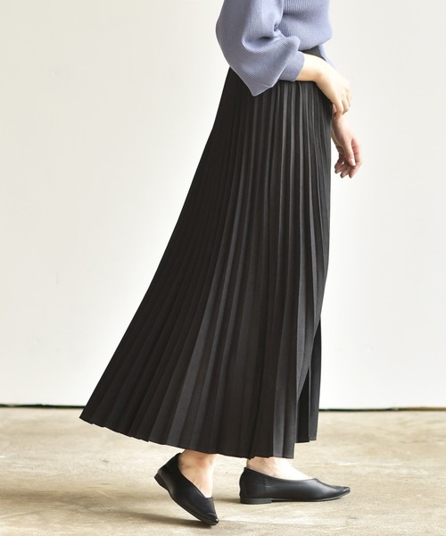 rps（アールピーエス）の「ツイルピーチプリーツスカート（スカート・レディース・ブラウン/チャコールグレー/ラベンダー/カーキ・M）」の9枚目の写真