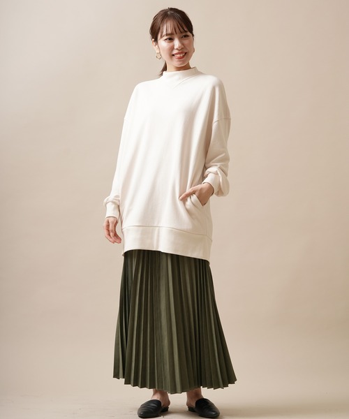 rps（アールピーエス）の「ツイルピーチプリーツスカート（スカート・レディース・ブラウン/チャコールグレー/ラベンダー/カーキ・M）」の17枚目の写真