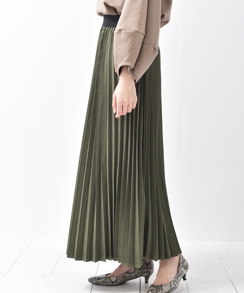 rps（アールピーエス）の「ツイルピーチプリーツスカート（スカート・レディース・ブラウン/チャコールグレー/ラベンダー/カーキ・M）」の8枚目の写真