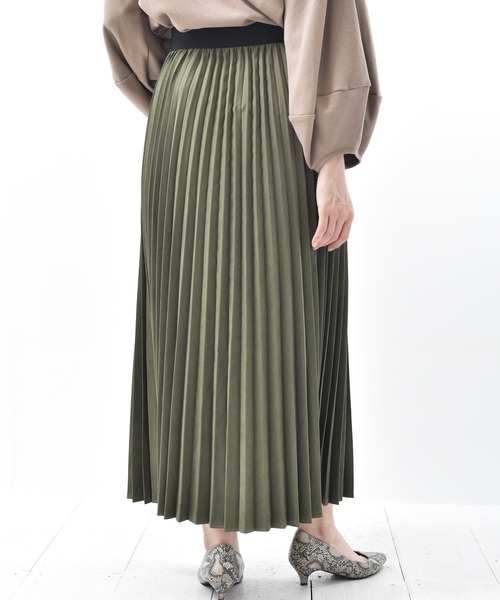 rps（アールピーエス）の「ツイルピーチプリーツスカート（スカート・レディース・ブラウン/チャコールグレー/ラベンダー/カーキ・M）」の6枚目の写真