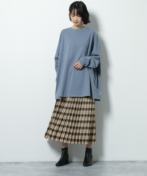 LAKOLE(ラコレ)の「オープンエンドスーパーBIG-Tシャツ / LAKOLE(Tシャツ/カットソー・レディース・バーガンディー/オフホワイト/サンドグレー/ダークブラウン/ブルー・MEDIUM/SMALL)」の19枚目の写真