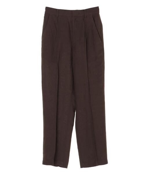 AMERICAN HOLIC（アメリカンホリック）の「センタータックリネンブレンドパンツ　〇＊（その他パンツ・レディース・ブラウン/その他9/ダークネイビー・M/L）」の11枚目の写真