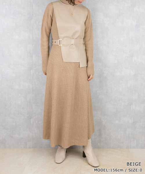 セール ベストレイヤードニットワンピース ワンピース Randa ランダ のファッション通販 Zozotown