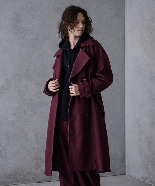 極美品】ella select shop_セーラートレンチコート むずかしい