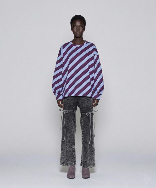 SHAREEF(シャリーフ)の「BIAS LINE JQ L/S PULL OVER(Tシャツ/カットソー・メンズ・ブルー系その他/グリーン系その他/ブラック系その他・3/1/2)」の12枚目の写真