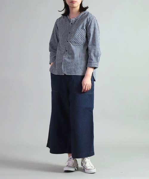 オムニゴッド　デニムキュロットパンツ OMNIGOD womens / オムニゴッド ] 10ozデニム 5Pイージーワイド