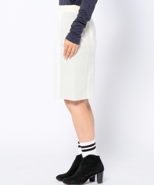 Another Edition（アナザーエディション）の「フクレジャカードカットスカート/AE フクレ JQ CUT SK◆（スカート・レディース・オフホワイト/ブラック/ダークグレー・フリー）」の5枚目の写真