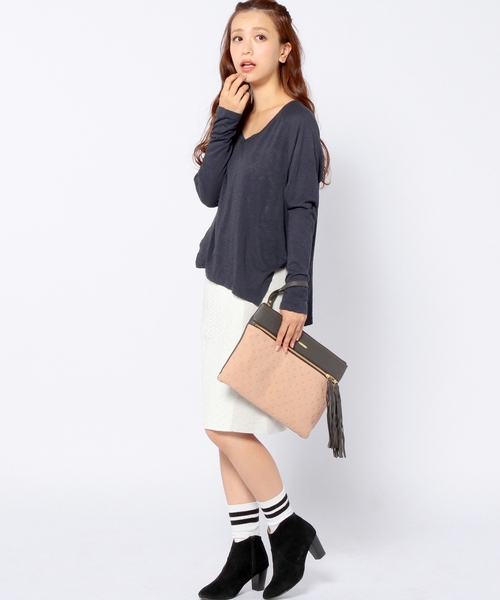 Another Edition（アナザーエディション）の「フクレジャカードカットスカート/AE フクレ JQ CUT SK◆（スカート・レディース・オフホワイト/ブラック/ダークグレー・フリー）」の14枚目の写真