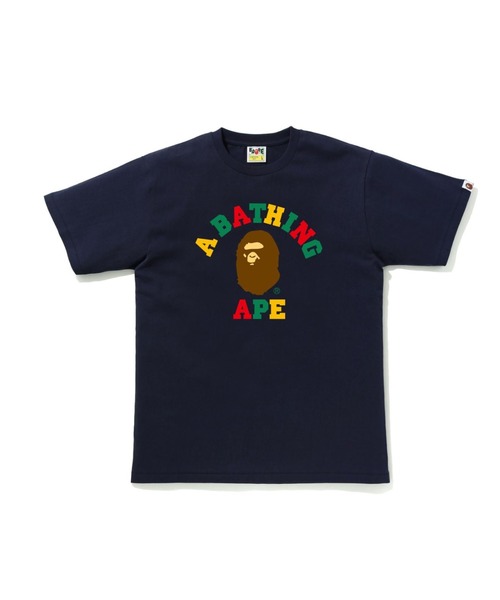 A BATHING APE(アベイシングエイプ)の「COLORS COLLEGE TEE M(Tシャツ/カットソー・メンズ・ブラウン/ブラック/グレー/オリーブ/ネイビー/ピンク・XX-LARGE/LARGE/MEDIUM/SMALL/X-LARGE/XXX-LARGE)」の5枚目の写真