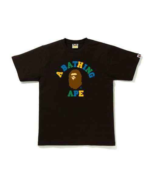 A BATHING APE(アベイシングエイプ)の「COLORS COLLEGE TEE M(Tシャツ/カットソー・メンズ・ブラウン/ブラック/グレー/オリーブ/ネイビー/ピンク・XX-LARGE/LARGE/MEDIUM/SMALL/X-LARGE/XXX-LARGE)」の3枚目の写真