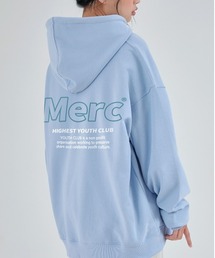 A'GEM/9 × .kom『ACOVER/オコボ』YOUTH MERC CLUB HOODIE/(裏起毛) 英字バックデザイン フーディー