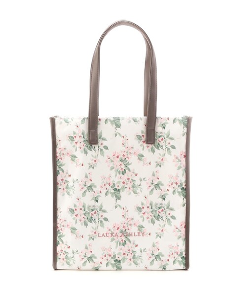 LAURA ASHLEY(ローラアシュレイ)の「フローラルタテ型トートバッグ(トートバッグ・レディース・ピンク系5/ホワイト系1/サックスブルー系・00)」の1枚目の写真