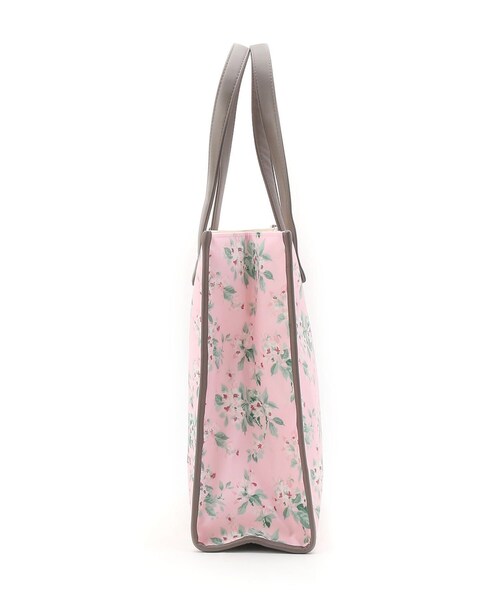 LAURA ASHLEY(ローラアシュレイ)の「フローラルタテ型トートバッグ(トートバッグ・レディース・ピンク系5/ホワイト系1/サックスブルー系・00)」の5枚目の写真