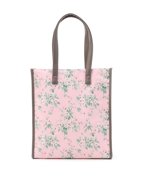 LAURA ASHLEY(ローラアシュレイ)の「フローラルタテ型トートバッグ(トートバッグ・レディース・ピンク系5/ホワイト系1/サックスブルー系・00)」の6枚目の写真