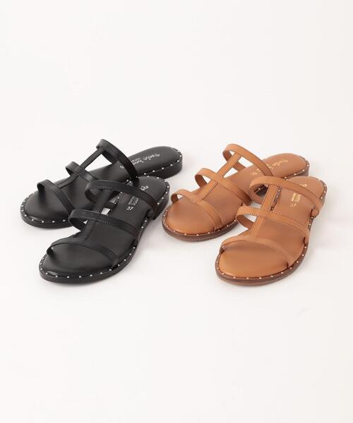 PAOLO BOVE(パオロボーヴ)の「<PAOLO BOVE>サイドスタッツ サンダル(サンダル・レディース・ブラック/ベージュ・38/36/37)」の12枚目の写真