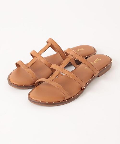 PAOLO BOVE(パオロボーヴ)の「<PAOLO BOVE>サイドスタッツ サンダル(サンダル・レディース・ブラック/ベージュ・38/36/37)」の9枚目の写真