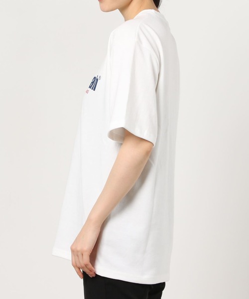 muahmuah(ムーアムーア)の「MUAHMUAH-フロント・発砲ロゴ-SSTEE/ムアムア(Tシャツ/カットソー・レディース・ホワイト/ブラック/ブルー/ネイビー・FREE)」の11枚目の写真