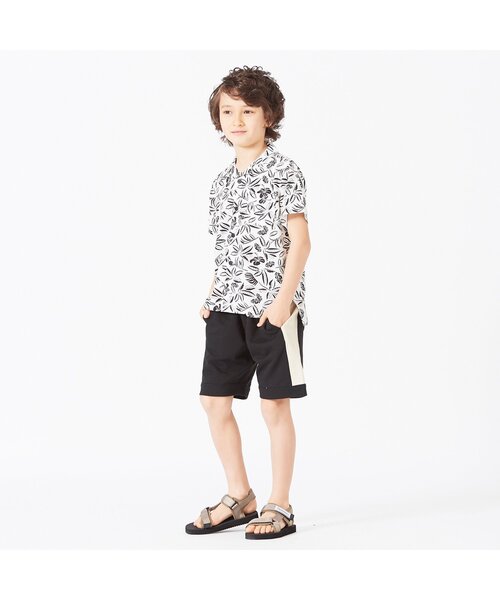 BREEZE（ブリーズ）の「カットソーラインパンツ 4分丈（その他パンツ・キッズ・オレンジ/グリーン/ブラック・110/120/90/80/100/140/130）」の4枚目の写真