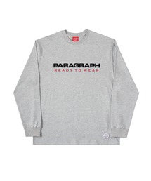 『paragraph/パラグラフ』PARAGRAPH READY EMBROIDERY LONG T/ロゴプリント ロングスリーブカットソー