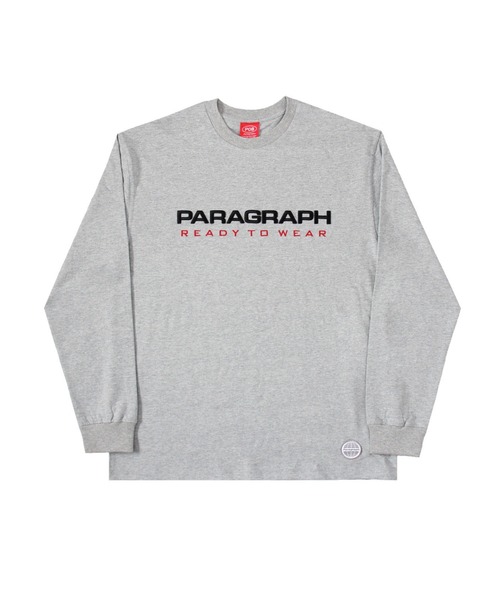 Paragraph(パラグラフ)の「『paragraph/パラグラフ』PARAGRAPH READY EMBROIDERY LONG T/ロゴプリント ロングスリーブカットソー(Tシャツ/カットソー・メンズ・グレー/ホワイト/ブラック・FREE)」の2枚目の写真