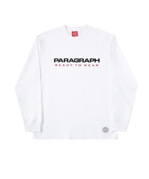 『paragraph/パラグラフ』PARAGRAPH READY EMBROIDERY LONG T/ロゴプリント ロングスリーブカットソー