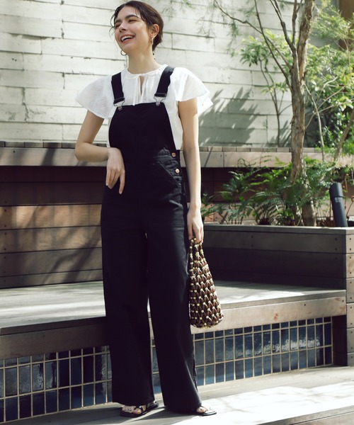 N.（N. Natural Beauty Basic）（エヌエヌナチュラルビューティーベーシック）の「【Wrangler】オーバーオール（サロペット/オーバーオール・レディース・ブラック/ブルー・X-SMALL/SMALL）」の6枚目の写真