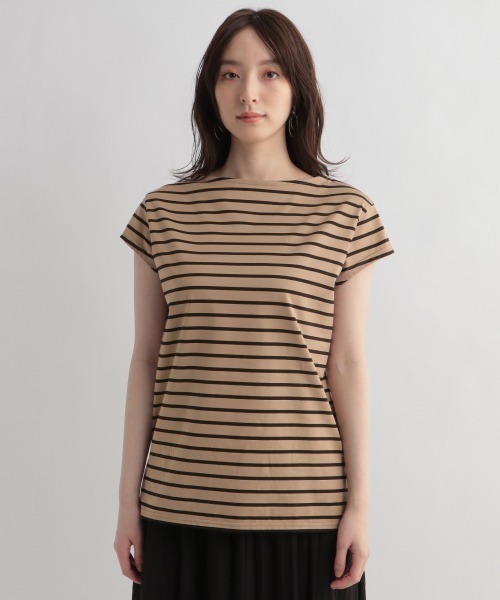 Andemiu（アンデミュウ）の「フレンチボーダーカットソー949667（Tシャツ/カットソー・レディース・ホワイト/ベージュ/ネイビー・FREE）」の10枚目の写真