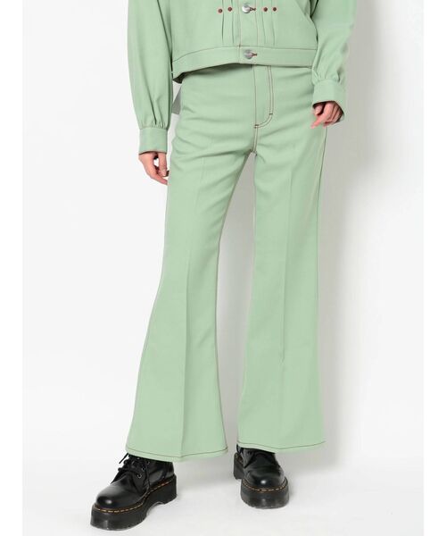 Wrangler（ラングラー）の「【セットアップ対応】Wrangler フレアパンツ（デニムパンツ・レディース・ブラック/グリーン/ブルー/アイボリー・MEDIUM/SMALL）」の5枚目の写真